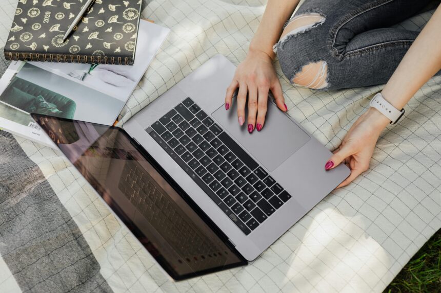 Teen doing homework.