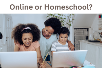 Children in homeschool.